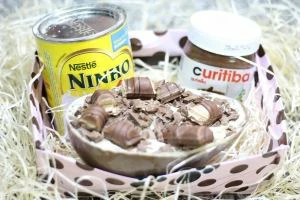 Imagem receita popular: Ovo de colher de Leite Ninho com Nutella